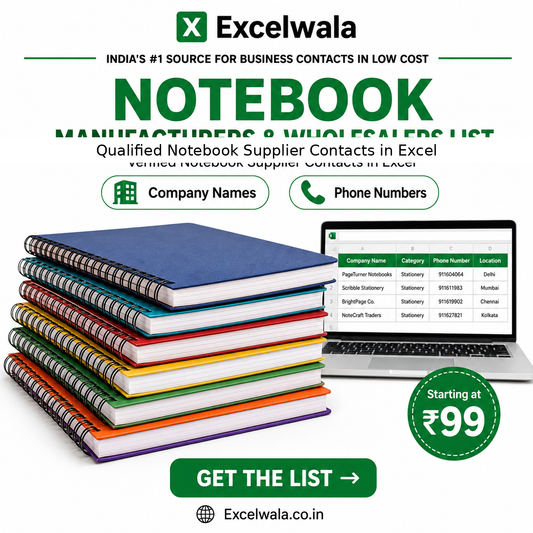 Notebook Manufacturers and Wholesalers List