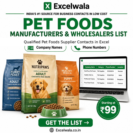 Pet Foods Manufacturers and Wholesalers List