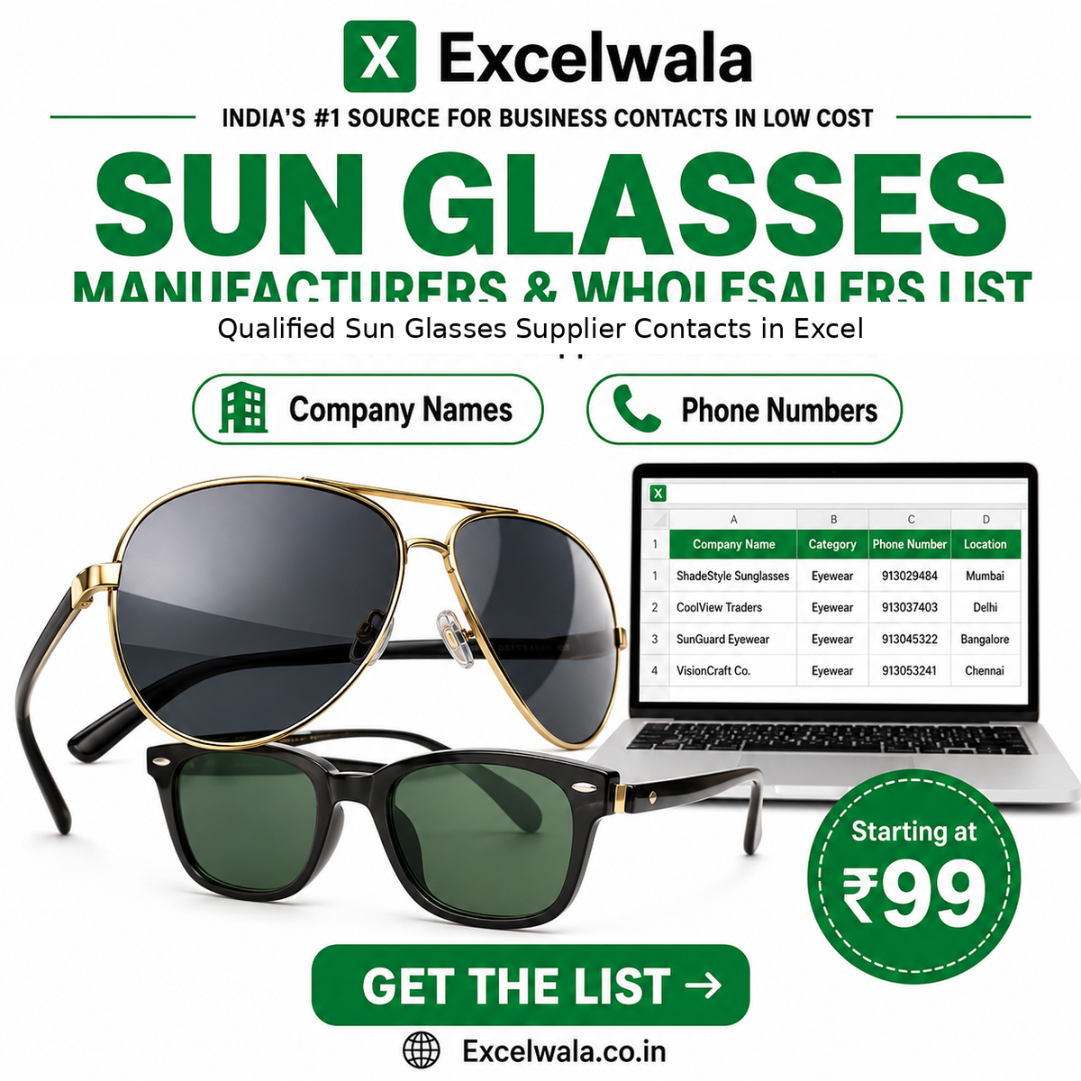 Sun Glasses Manufacturers and Wholesalers 2026 List
