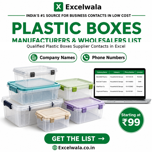 Plastic Boxes Manufacturers and Wholesalers List