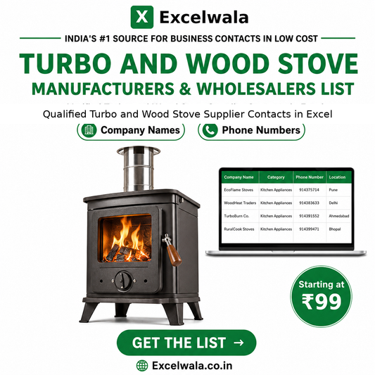 Turbo and Wood Stove Manufacturers List Sheet