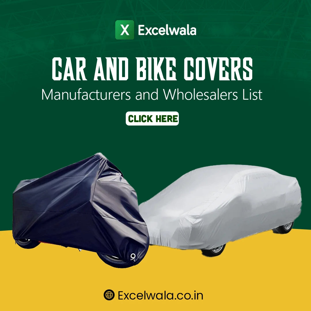 Car and Bike Covers Manufacturers and Wholesalers List