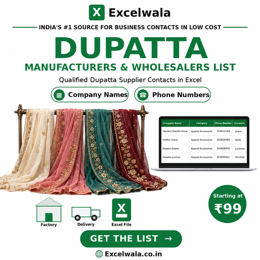 Dupatta Manufacturers and Wholesalers List