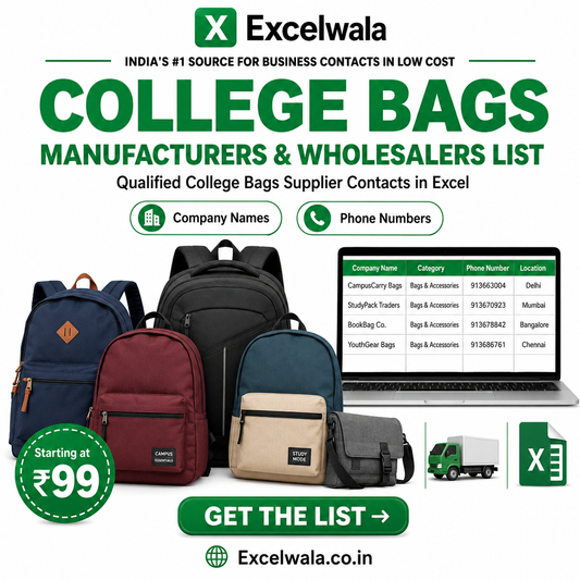 College Bags Manufacturers and Wholesalers List