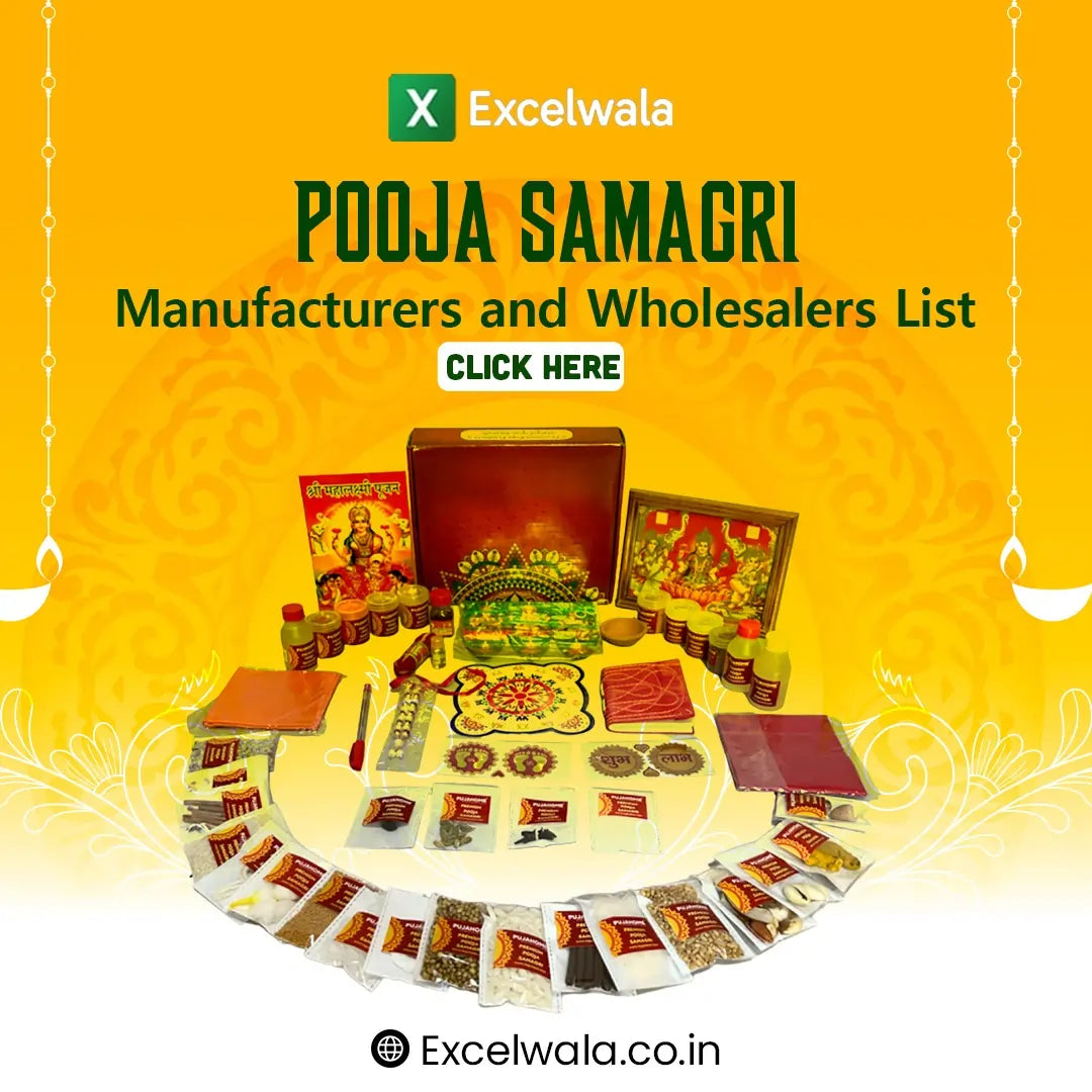 Pooja Samagri Manufacturers and Wholesalers List