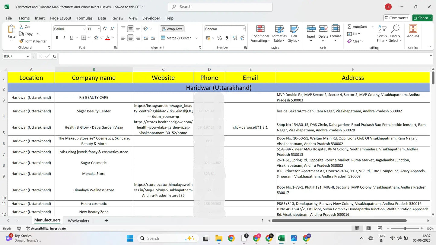 Cosmetics and Skincare Manufacturers and Wholesalers List