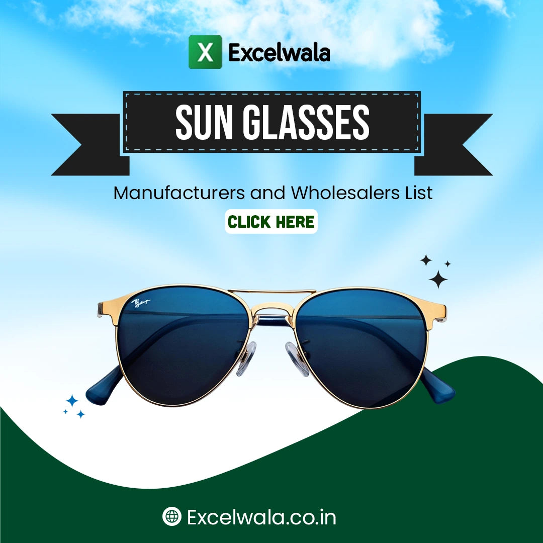 Sun Glasses Manufacturers and Wholesalers 2026 List