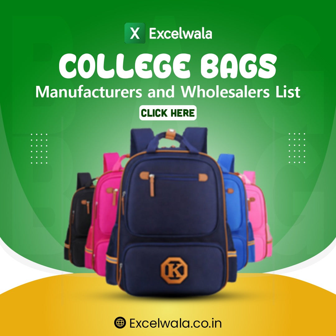 College Bags Manufacturers and Wholesalers List