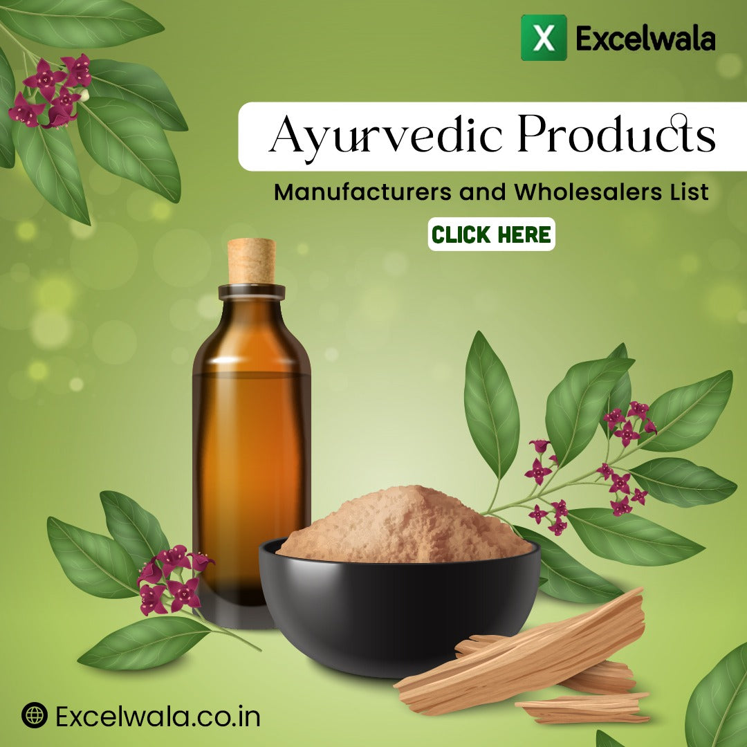 Ayurvedic Products Manufacturers and Wholesalers List