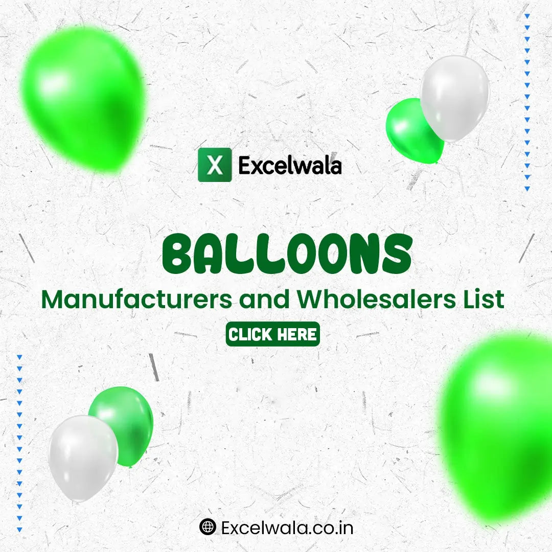 Balloons Manufacturers and Wholesalers List