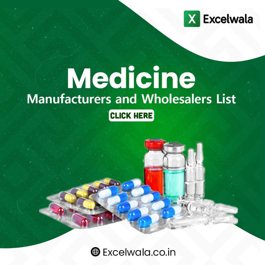 Medicine Manufacturers and Wholesalers List contacts
